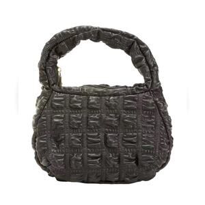 Jason Wu Vegan Leather Fay Textured Bubble Baguette Handbag Y2K, Black